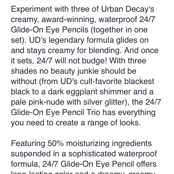 ONE LEFT! Urban decay trio eye liner pack - Picture 3 of 4